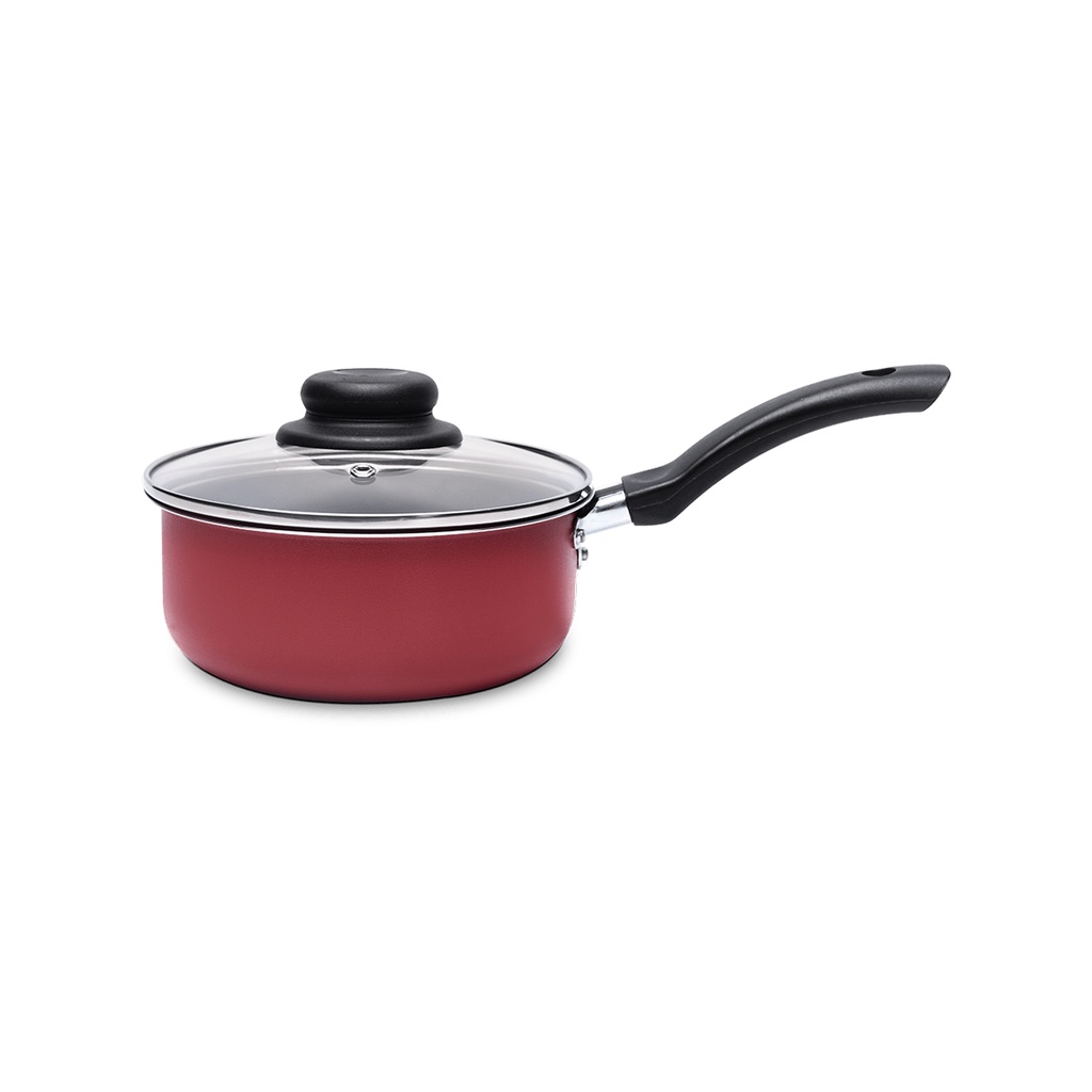 Panela Com Tampa Ruby Brinox Antiaderente 1,3 Litros Ø 16 cm Vermelho em Oferta na Shopee