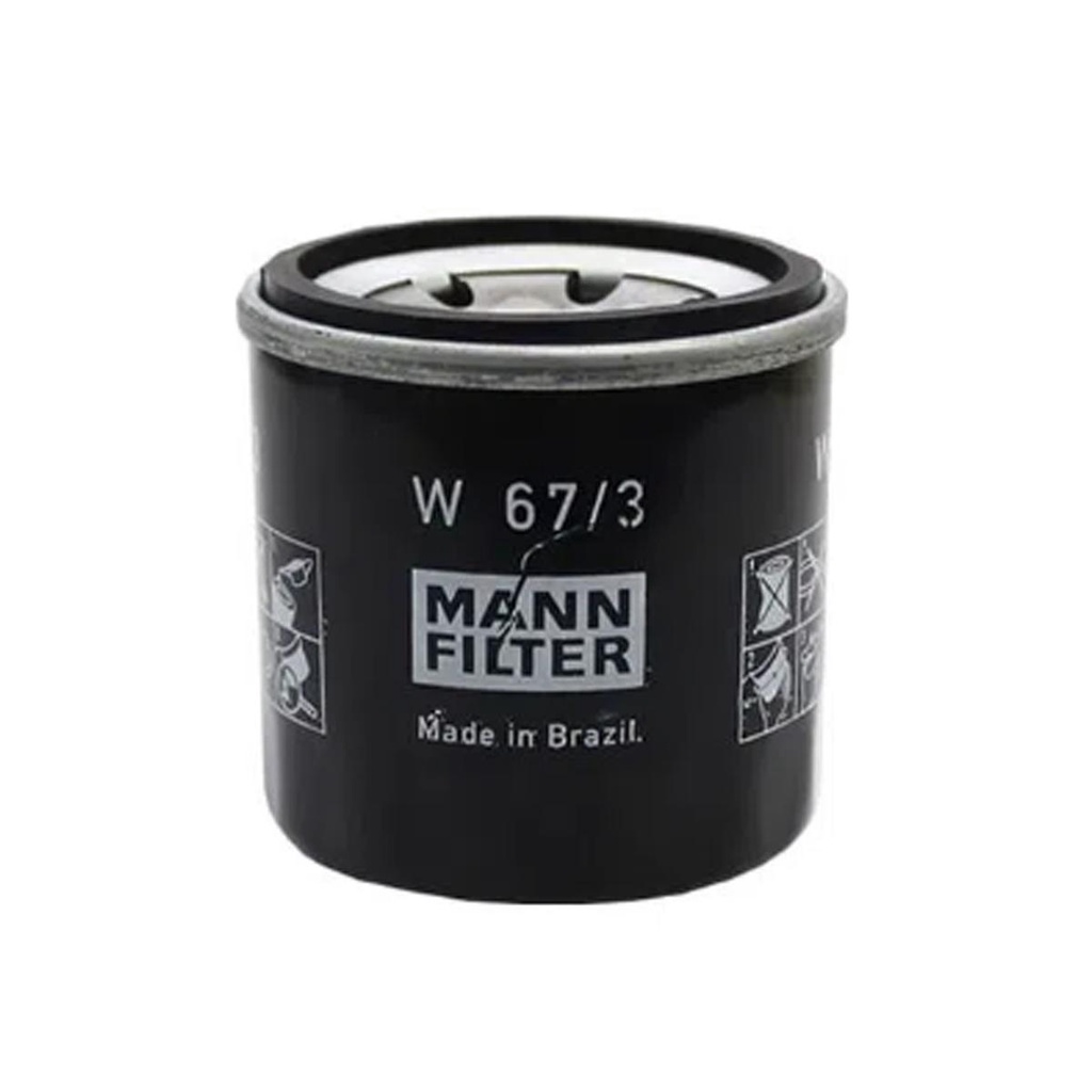 Filtro De Óleo Mann W673 Clio March Versa Kicks Fluence Livina Sentra
