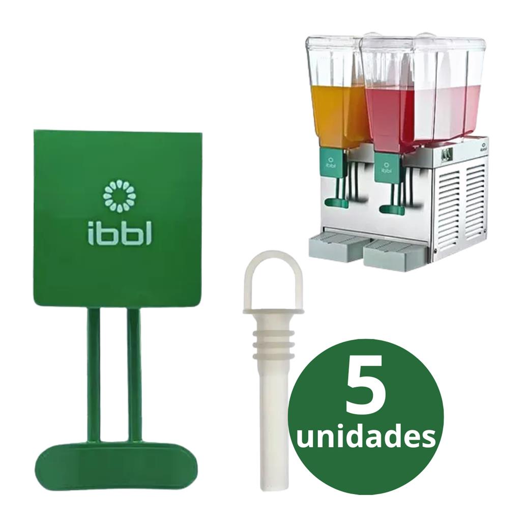 5 Torneira Completa + Chupeta Para Refresqueira Bbs1/2 Ibbl