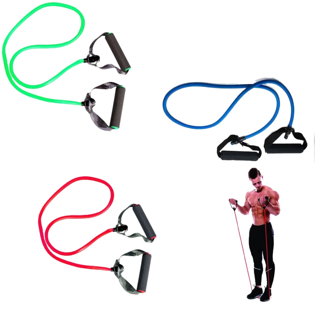 Extensor Elástico Fitness | Resistências Leve Médio Forte | One Life Sports® - Musculação