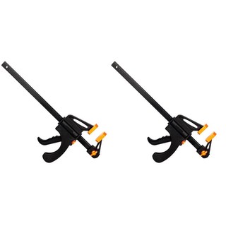 Kit 2 Grampo Sargento Carpintaria Aperto Rápido 200mm 8 Pol.