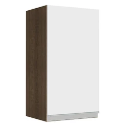 Armário de Cozinha Aéreo 35 cm 1 Porta Rustic/Branco Glamy Madesa