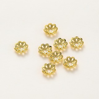 ST.kunkka50pcs 6-8mm18K Preservação De Cores Padrão De Ouro Real Receptáculo Não Desbota Feito Para Contas Pulseiras