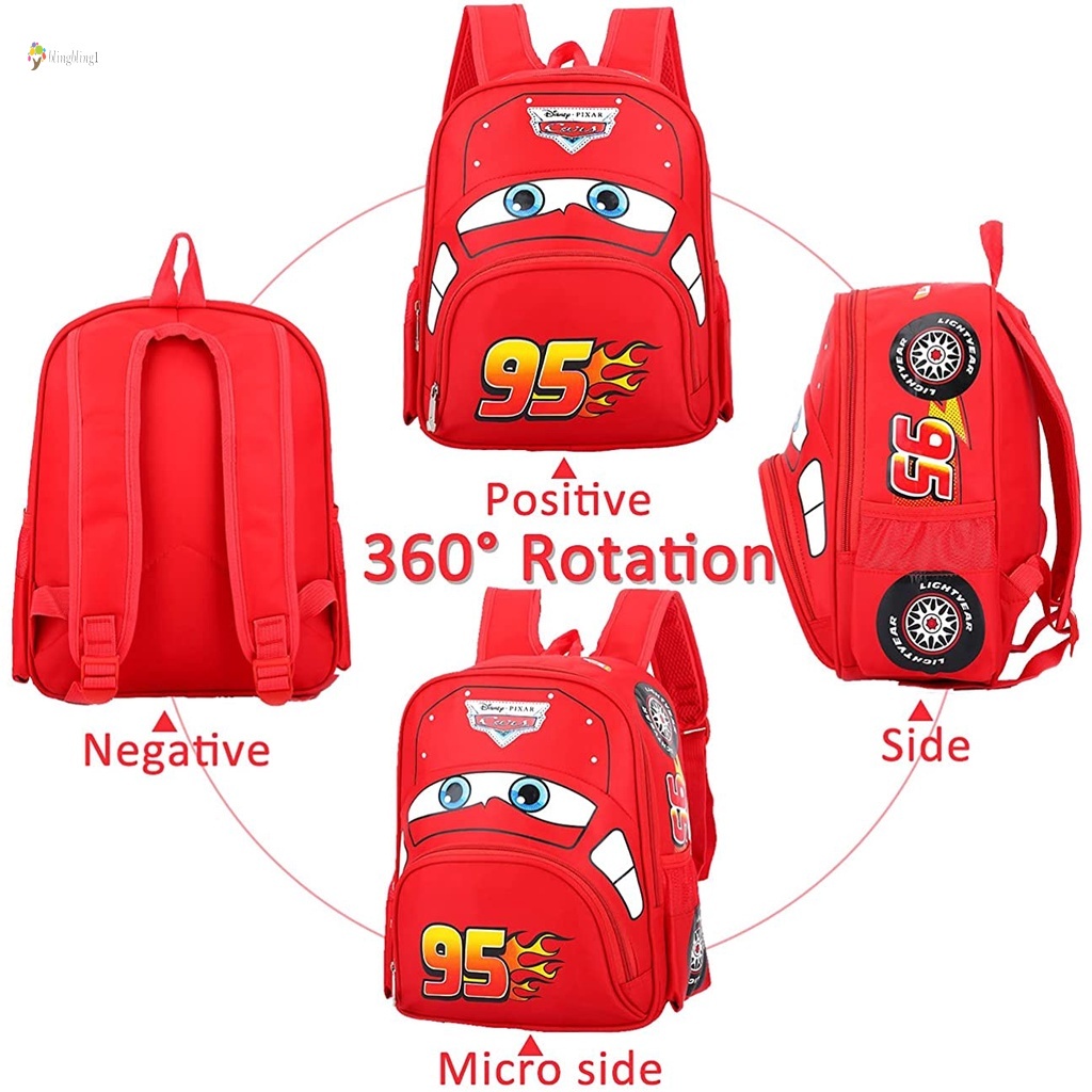 MochilaInfantilUnissexRelâmpagoMcqueenMochilainfantil unissex Lightning Mcqueen para meninas com maior resistênciaà água