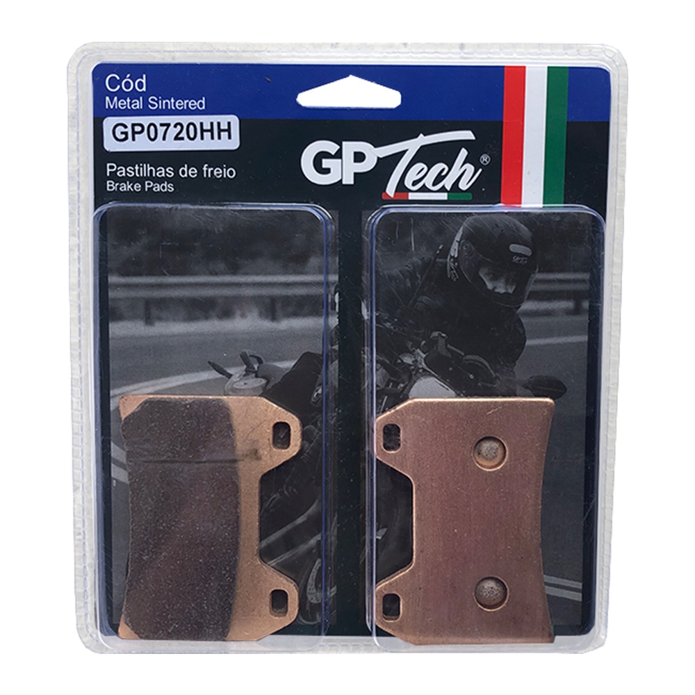 Pastilha Freio GP TECH 0720HH (D) Ducati Monster 620 2002-04/ Monster 696 2008-14/ Monster 1100 2009-14/ MV Agusta Brutale