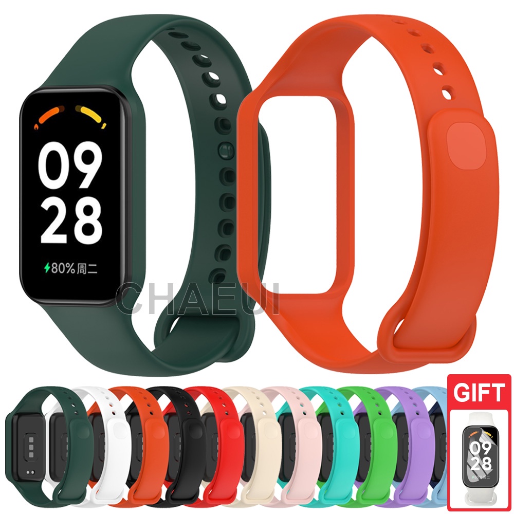 Pulseira De Silicone Substituição Respirável Para Redmi Smart Band 2 / Xiaomi Smart Band 8 Active