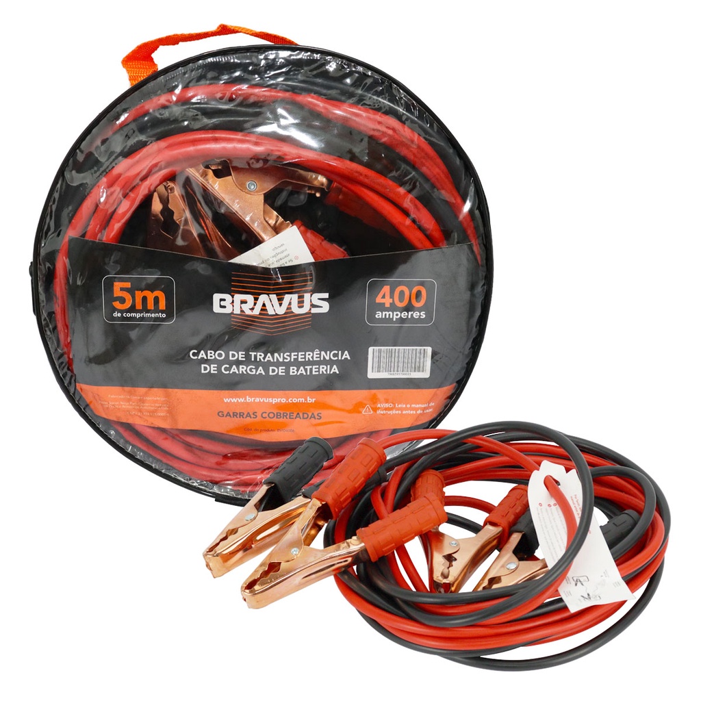 Cabo Transferência Chupeta Bateria 5 Metros 400a Suv Jeep carro Caminhão Moto Com Bolsa Armazenagem em Oferta na Shopee