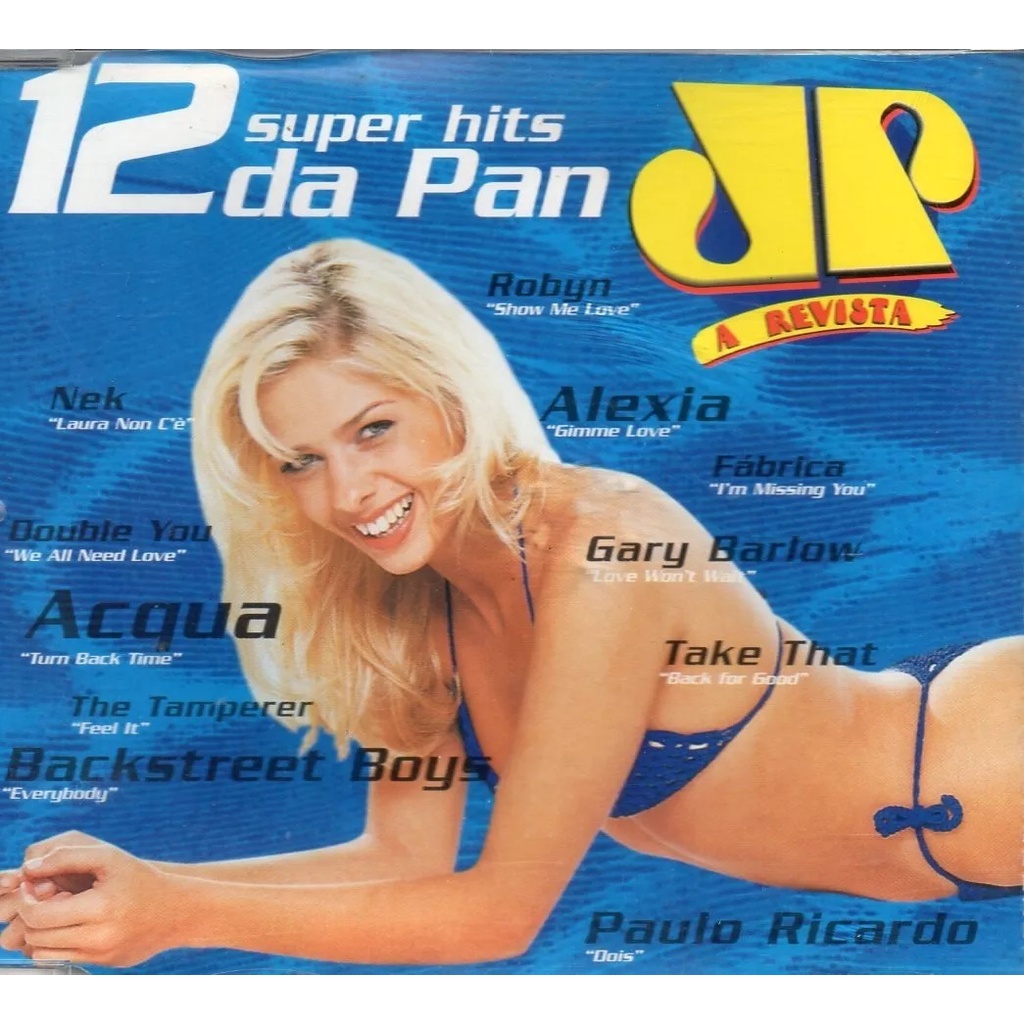 Cd 12 Super Hits Pan Paulo Ricardo - Backstreet Boys - Aqua