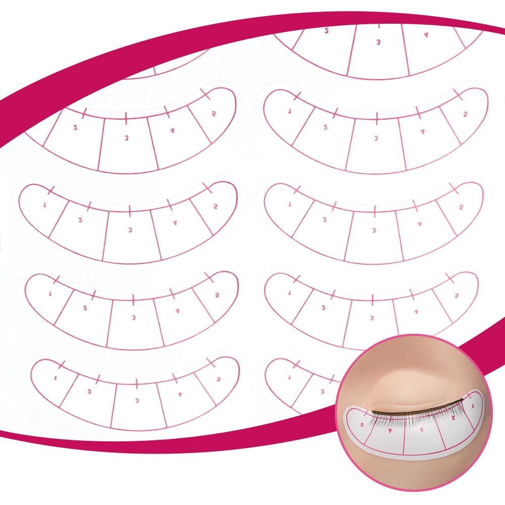 Nagaraku 70 Pares/Pacote Cílios 3D Sob Papel Extensão De Pestanas Dicas De Prática Adesivo De Olhos Ferramentas De Maquiagem