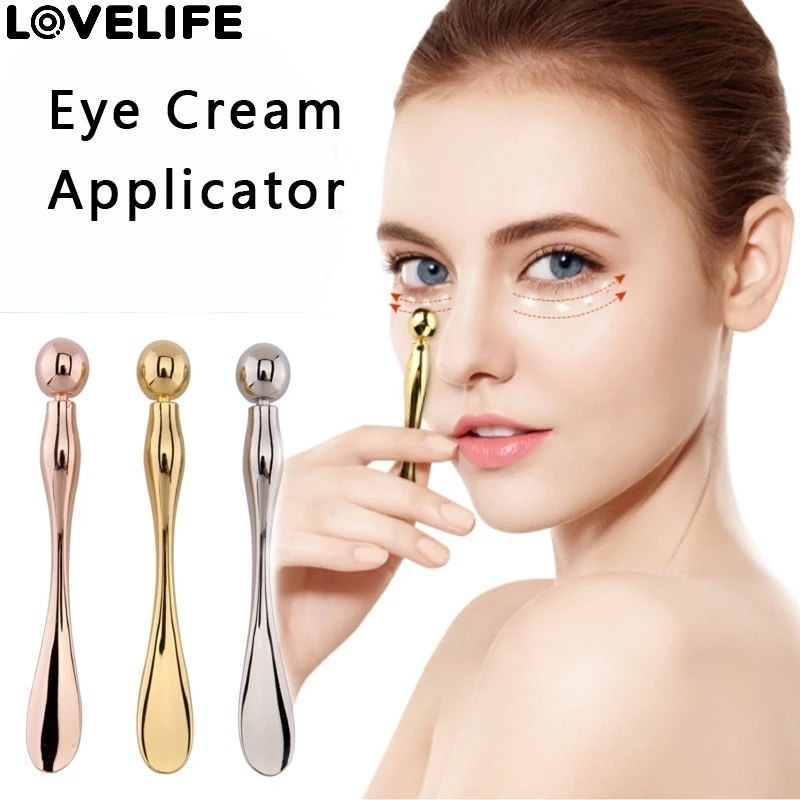 [Aplicador De Creme Para Os Olhos] [Ferramenta De Massagem Espátulas Cosméticas Metálicas Colher De Espátula De Mistura Facial Anti-Rugas em Oferta na Shopee