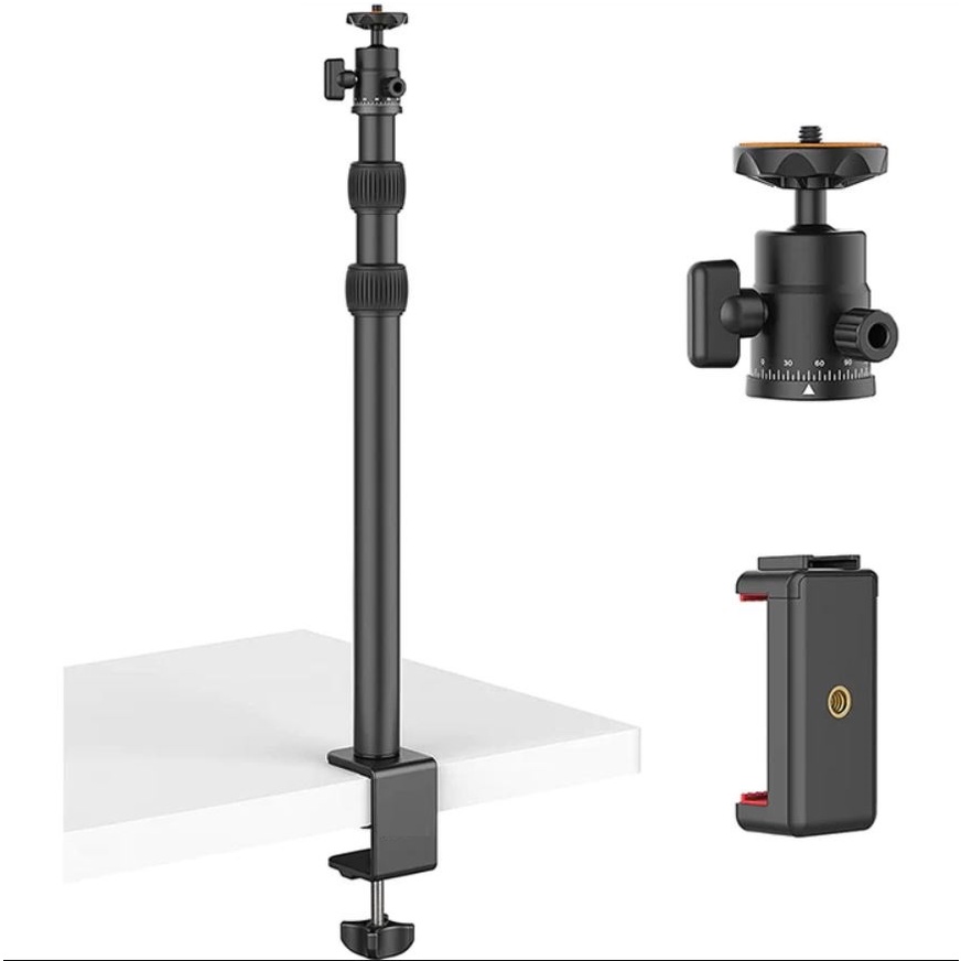 Pedestal/Suporte Reto de Mesa p/Camera DSLR Canon,Sony,Iluminador,Smartphone/Celular Iphone,Samsung