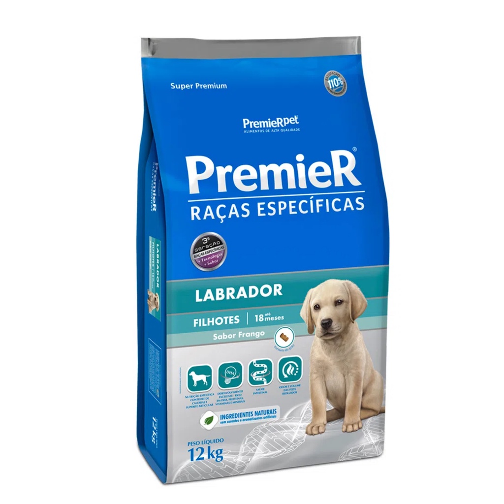 Ração Premier Raças Específicas Labrador Filhotes 12kg
