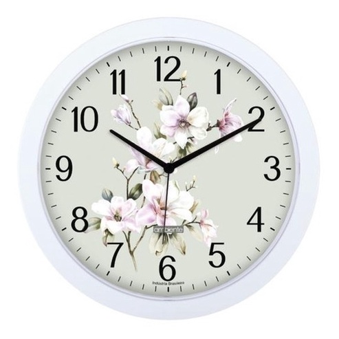 Relógio De Parede Decoração Casa Cozinha Floral em Oferta na Shopee
