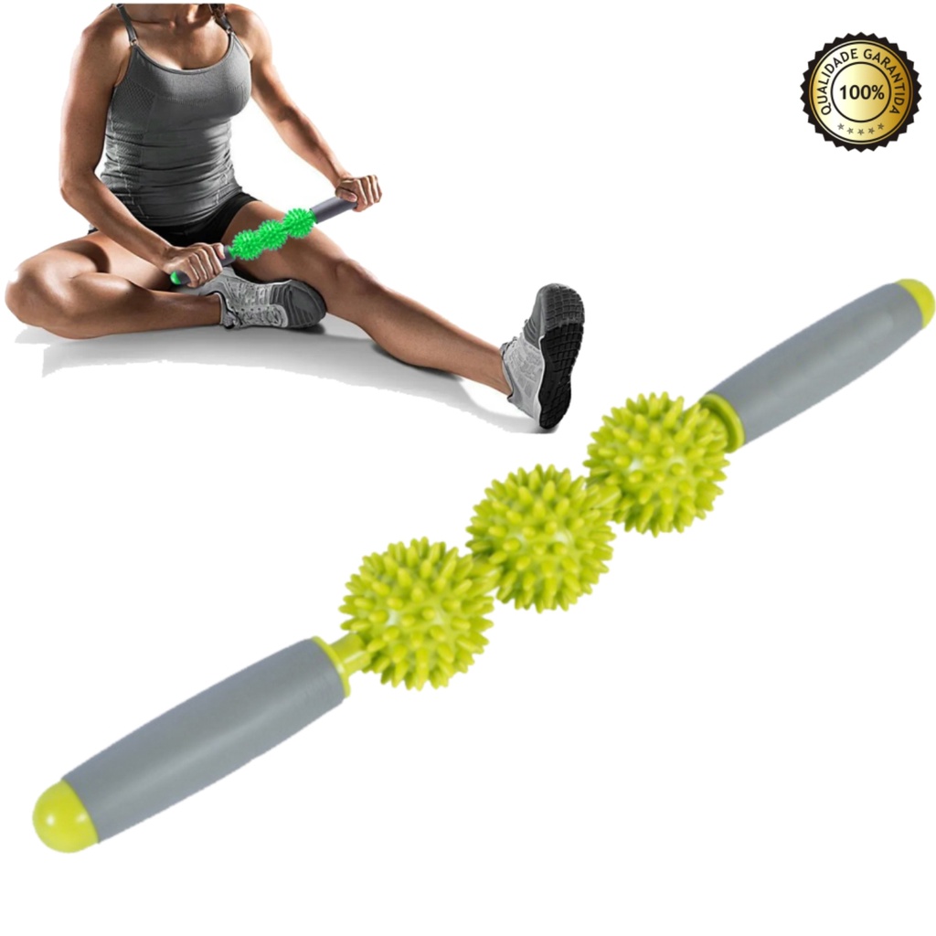 Rolo de Massagem com Espinhos | Bastão Miofascial | One Life Sports® - Alívio Muscular