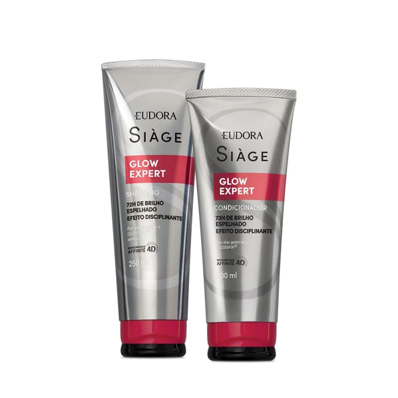 Siàge Glow Expert Shampoo 250ml + Condicionador 200ml Eudora