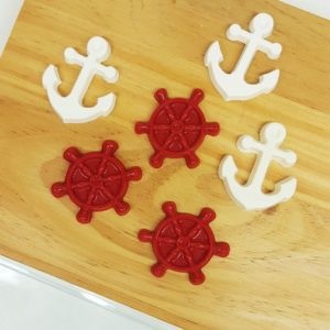 Forma Bwb Simples Aplique Festa Marinheiro Ancora Cód. 9764