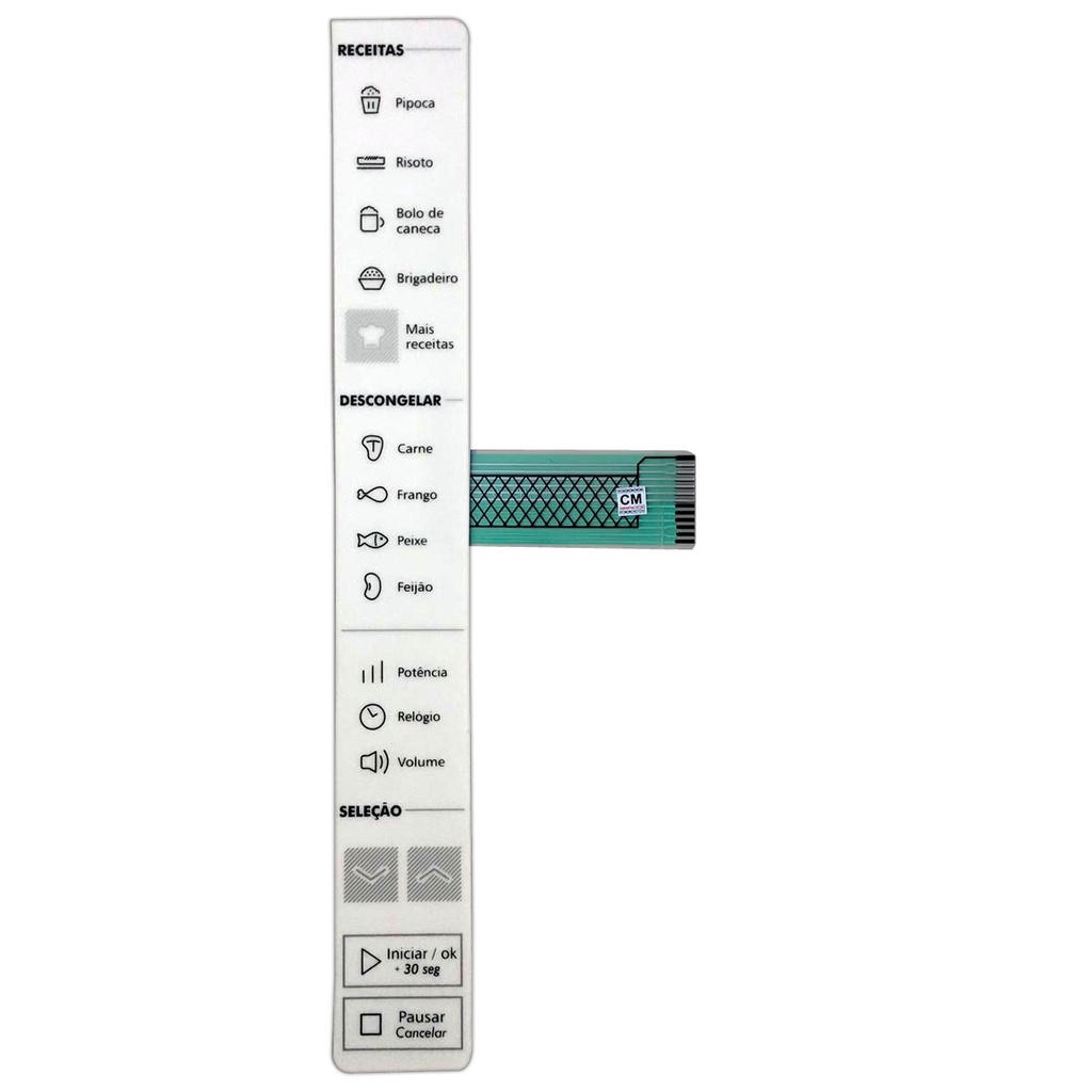 Teclado Membrana Microondas Brastemp Bms45 Cb