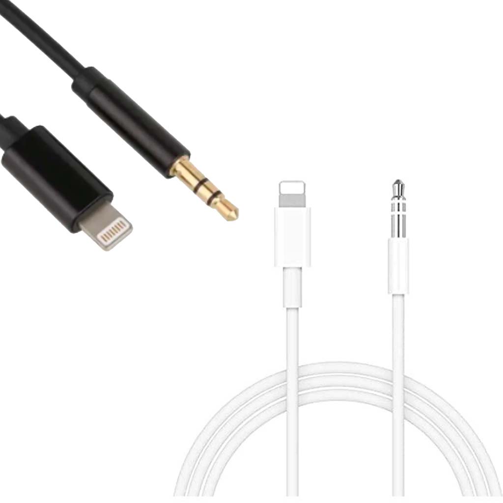 Cabo Adaptador Auxiliar Audio P2 3,5mm - Lightning conexão HD aúdio