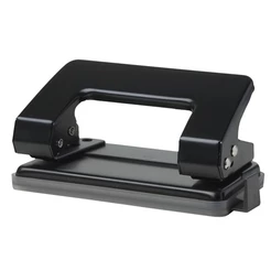 Perfurador Manual De Papel Furo Duplo Preto Até 10 Folhas Perfurador de Encadernação