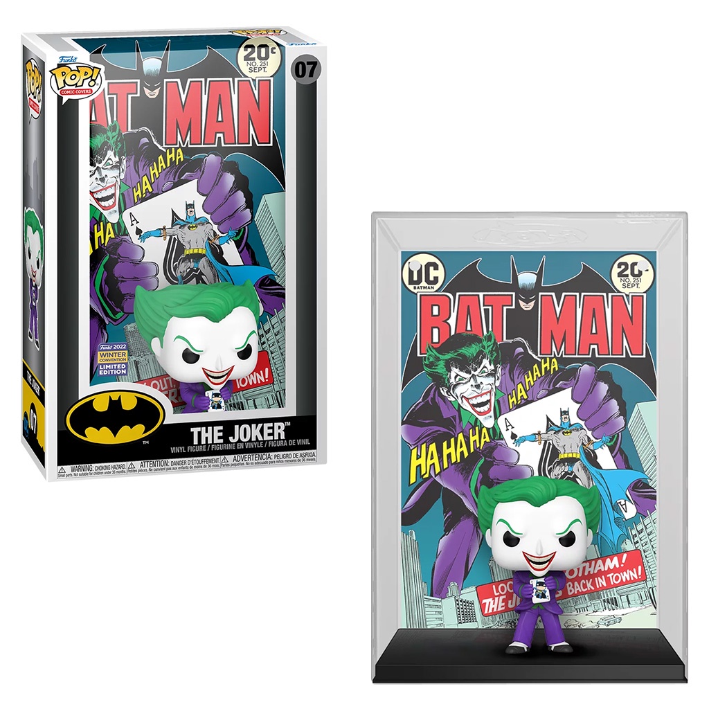 FUNKO POP COMIC COVER WINTER CONVENTION 2022 - THE JOKER 07 65349 NOVO ORIGINAL