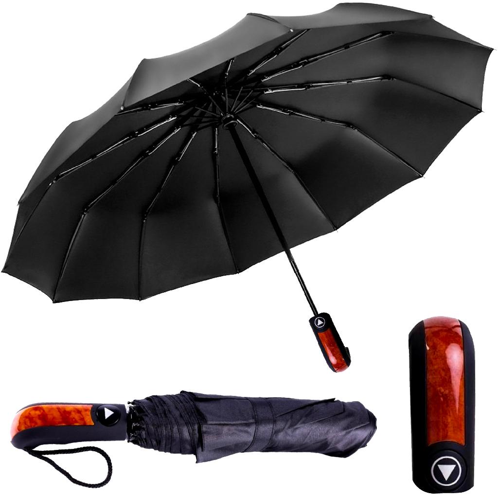 Guarda Chuva Automático Reforçado Contra Vento Cabe Na Bolsa Top em Oferta na Shopee