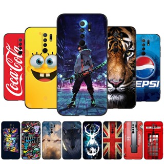 Para xiaomi redmi 9 Estojo Capa Traseira Em Silicone Macio tpu Preto De 6,53 Polegadas De Moda cartoon Esportivo