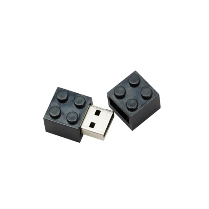 Pen drive formato peça Lego Blocos Preto 8 GB