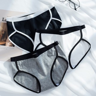 Calcinha de Senhora Estilo Esportivo Estilo Frio ins Simples Estilo Garota Cintura Média Japonesa Estilo Puro Algodão