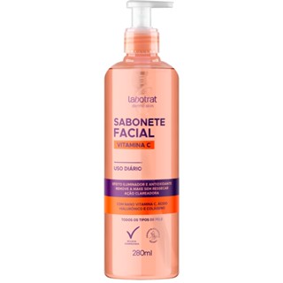 Sabonete Limpeza Facial Clareador Vitamina C Labotrat 280ml