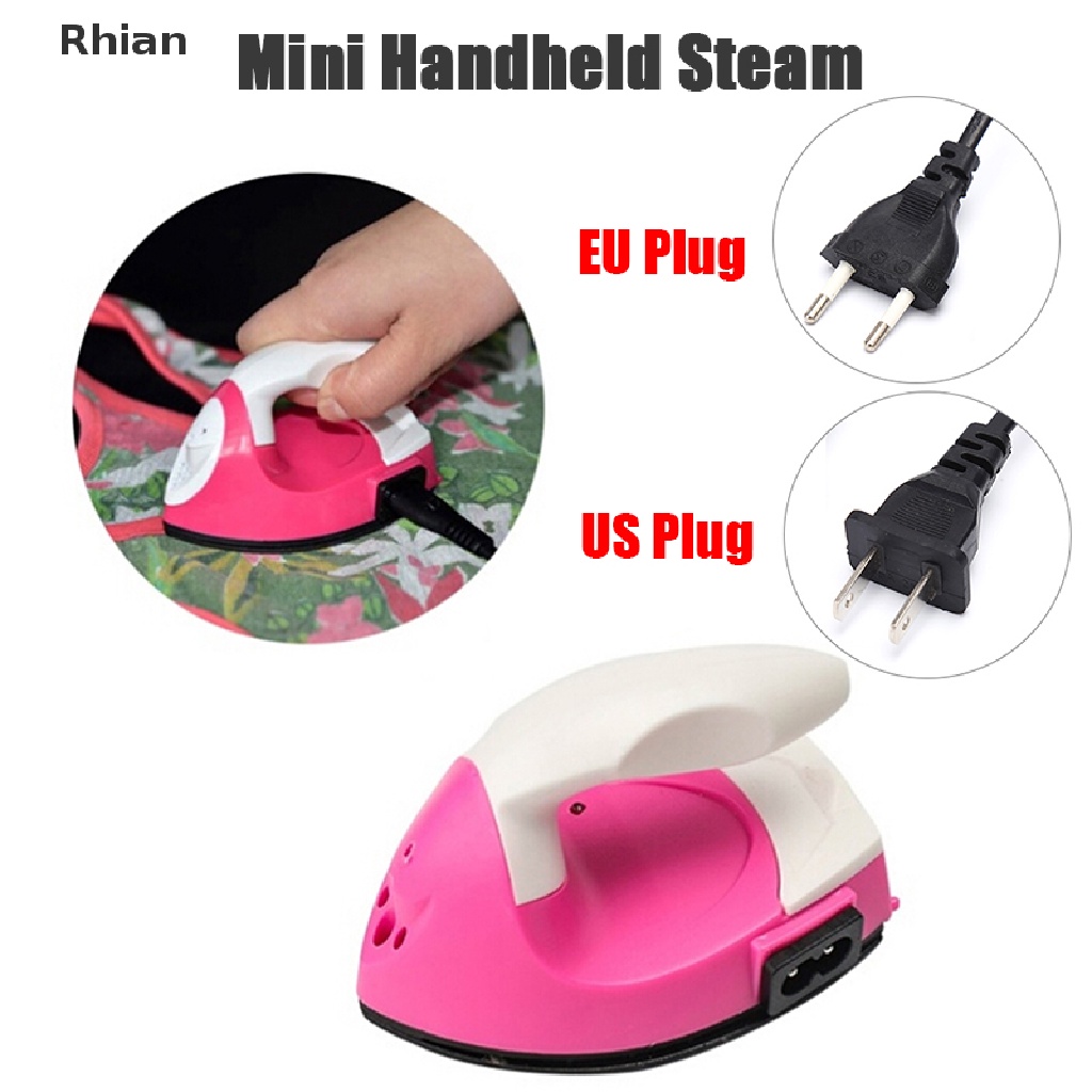 [Rhian] Ferro Elétrico Portátil Para Viagem , Artesanato , Roupas , Suprimentos De Costura , Faça Você Mesmo COD