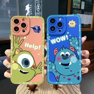 Para Samsung Galaxy S23 Ultra S23 + A24 A04E A04 4G A14 A34 A54 5G A11 A50 M12 Monstro Mike Sullivan Borda Quadrada Capa Proteção Completa Len