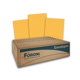 Envelope Meio Oficio Cor Ouro 100un 80g 185x248 Foroni em Oferta na Shopee