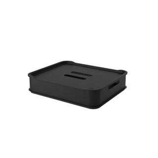 Cesta Organizadora com Tampa Maxi Coza Fit 38 x 31,6 x 8,4 cm Preto