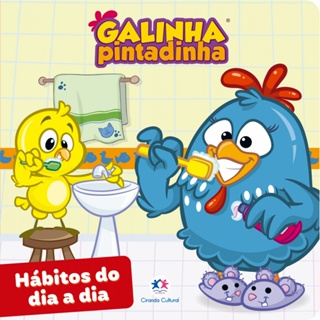Livro Cartonado Galinha Pintadinha - Hábitos do dia a dia em Oferta na Shopee