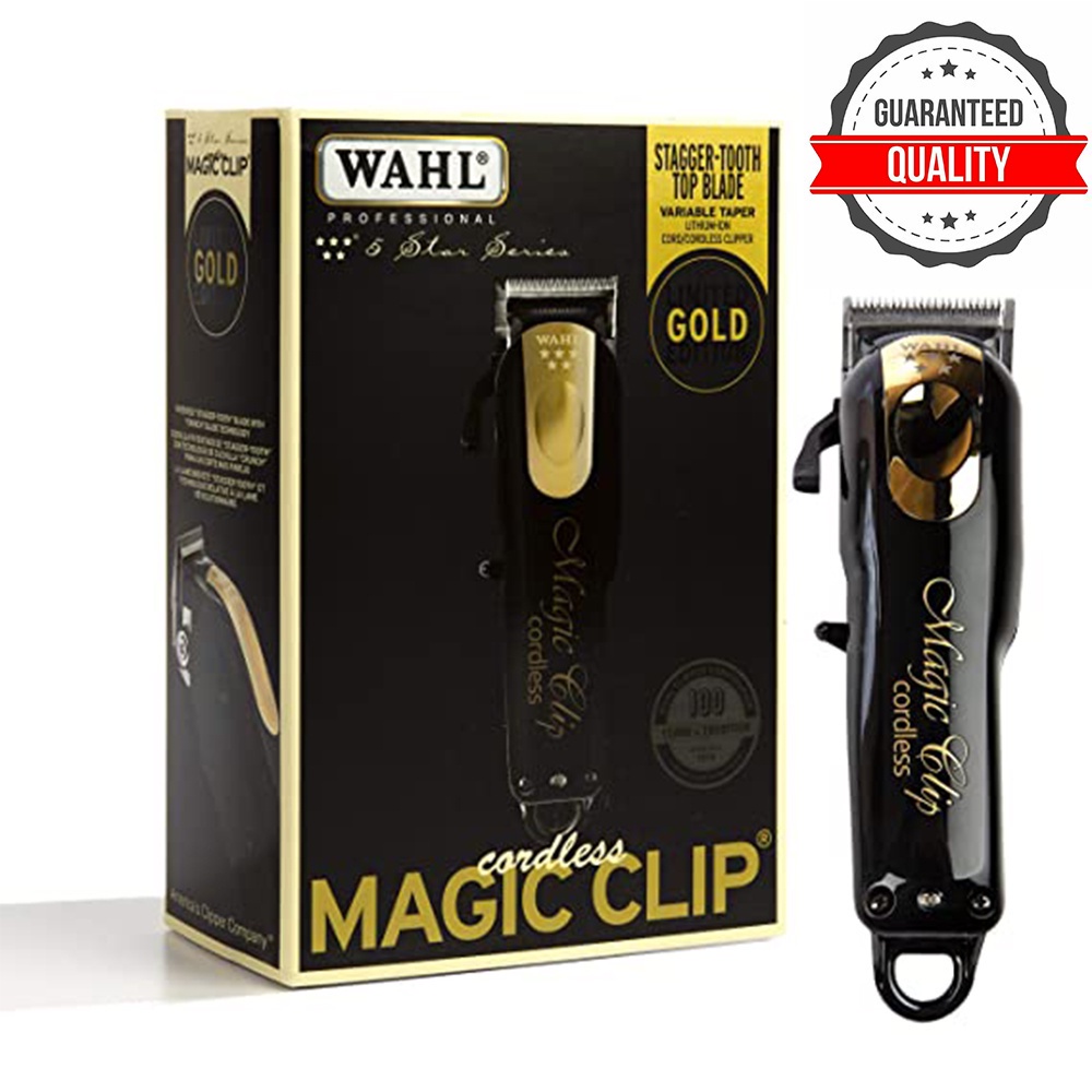 wahl máquina de cabelo magic clip  detailer cordless classic corta cabelo corte acabamento senior  super taper pelos 8148 whal