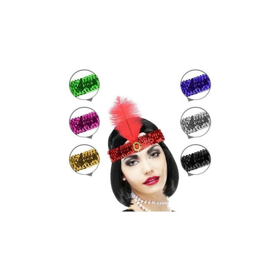 Tiara Faixa Melindrosa Cabaré Charleston CanCan Fantasia