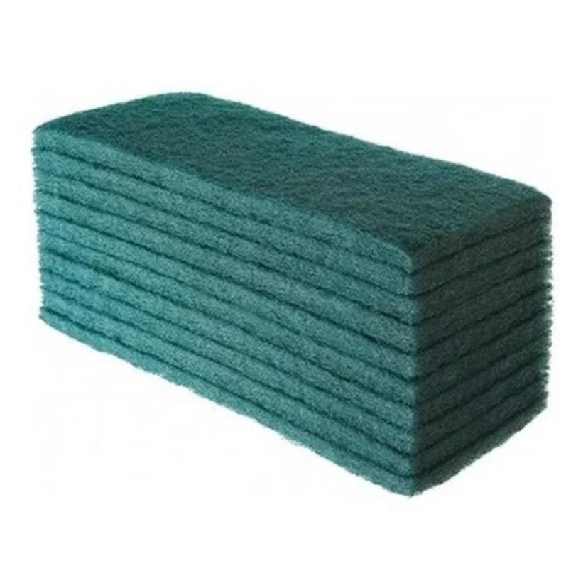FIBRA LIMPEZA COM 10 UNIDADES USO GERAL VERDE 100X260
