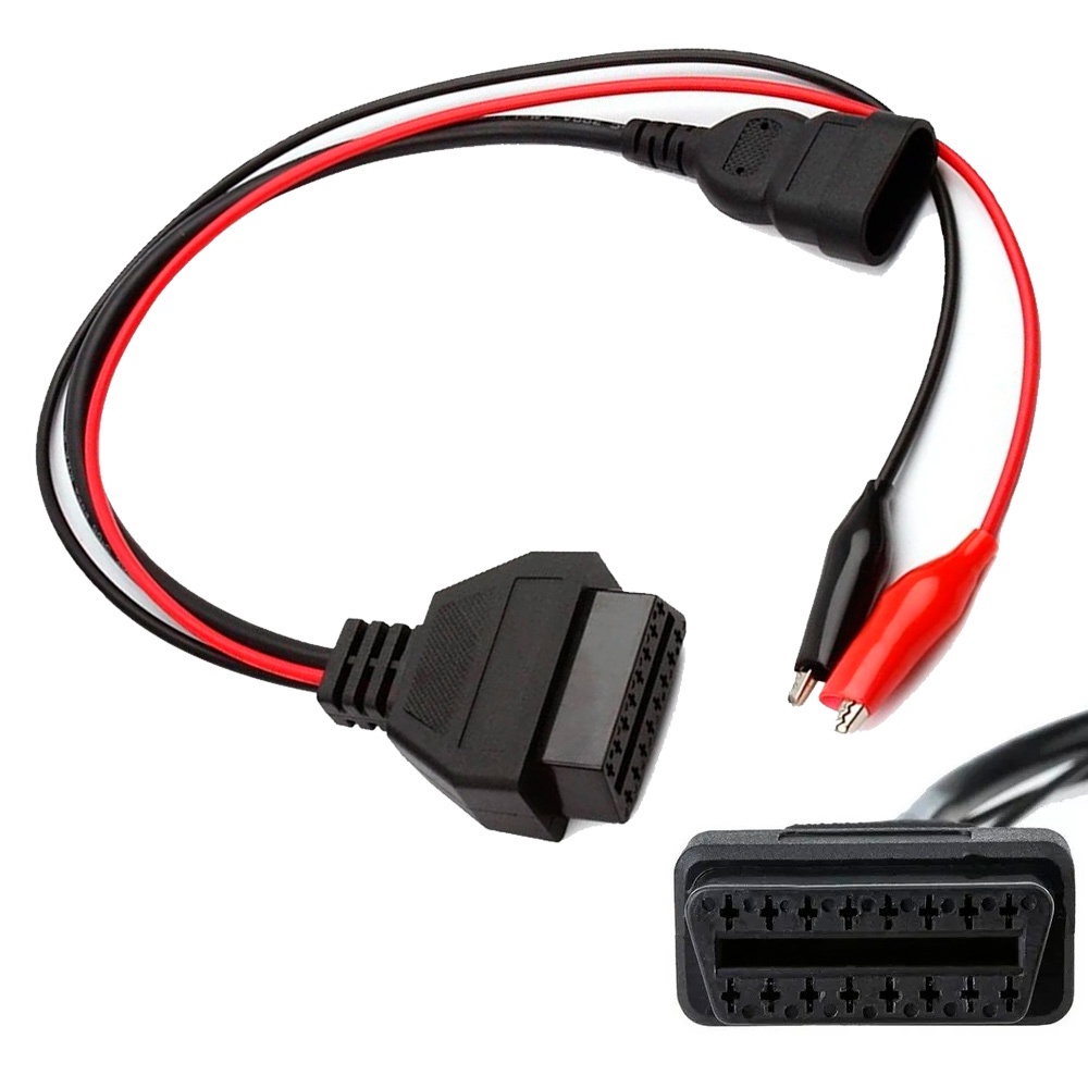 CABO ADAPTADOR FIAT 3 PINOS/OBD2 16 PINOS em Oferta na Shopee