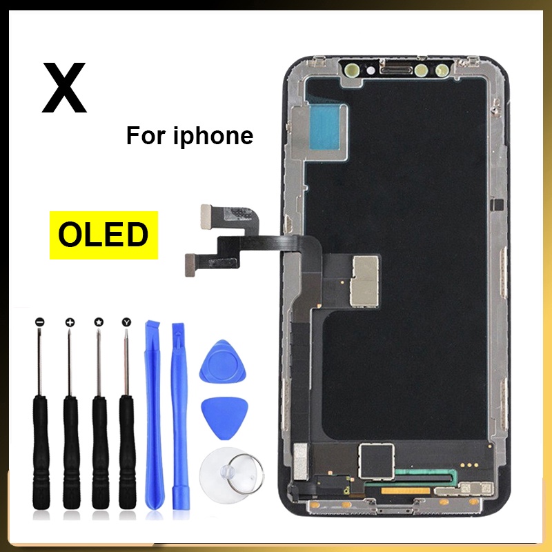 Oled Lcd Para I Phone X Xr Xs Max 11 Pro 12 Tela Touch Digitalizador Montagem Substituição 1188