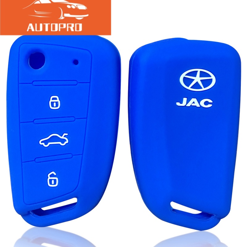 Capa De Silicone Protetora De Chave Para JAC S3 S2 S4 S5 S7 T40 S5 X4 R3 Refinar SEI 3 De 3 Botões Porta-Chaves Remoto De Carro Pele