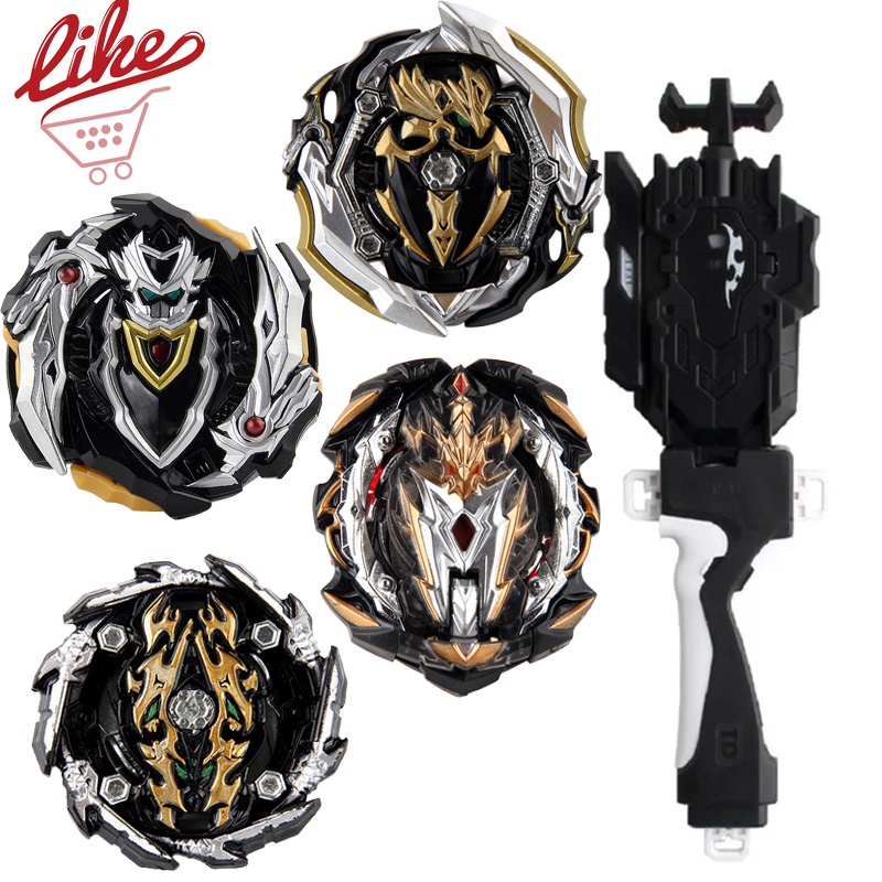 GT Beyblade Burst Metal Preto Edição Limitada Gyro Lançador Grip GT Toys for Children B-150 B-129 B-131 B-153 B-134 em Oferta na Shopee
