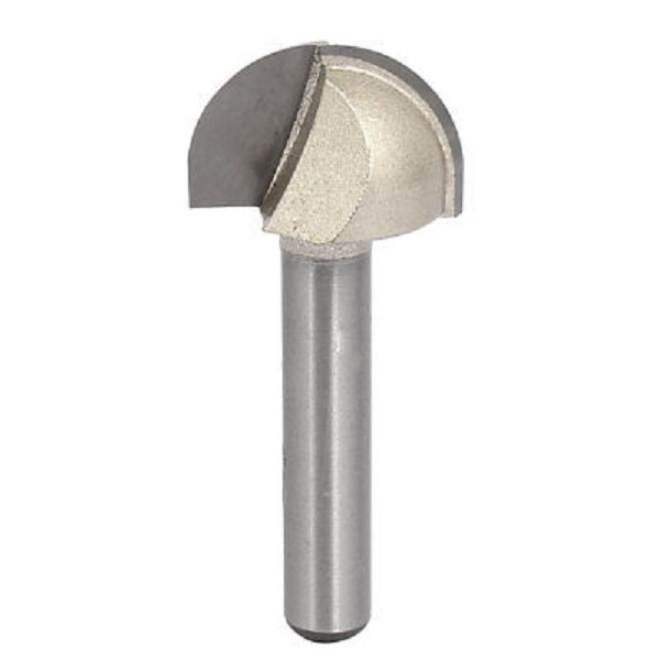 Fresa Meia Esfera / Ponta U / Meia Cana Haste 6mm Corte 1/2