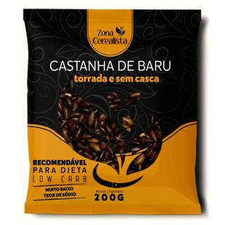 Castanha de Baru Torrada sem Casca Zona Cerealista 200g