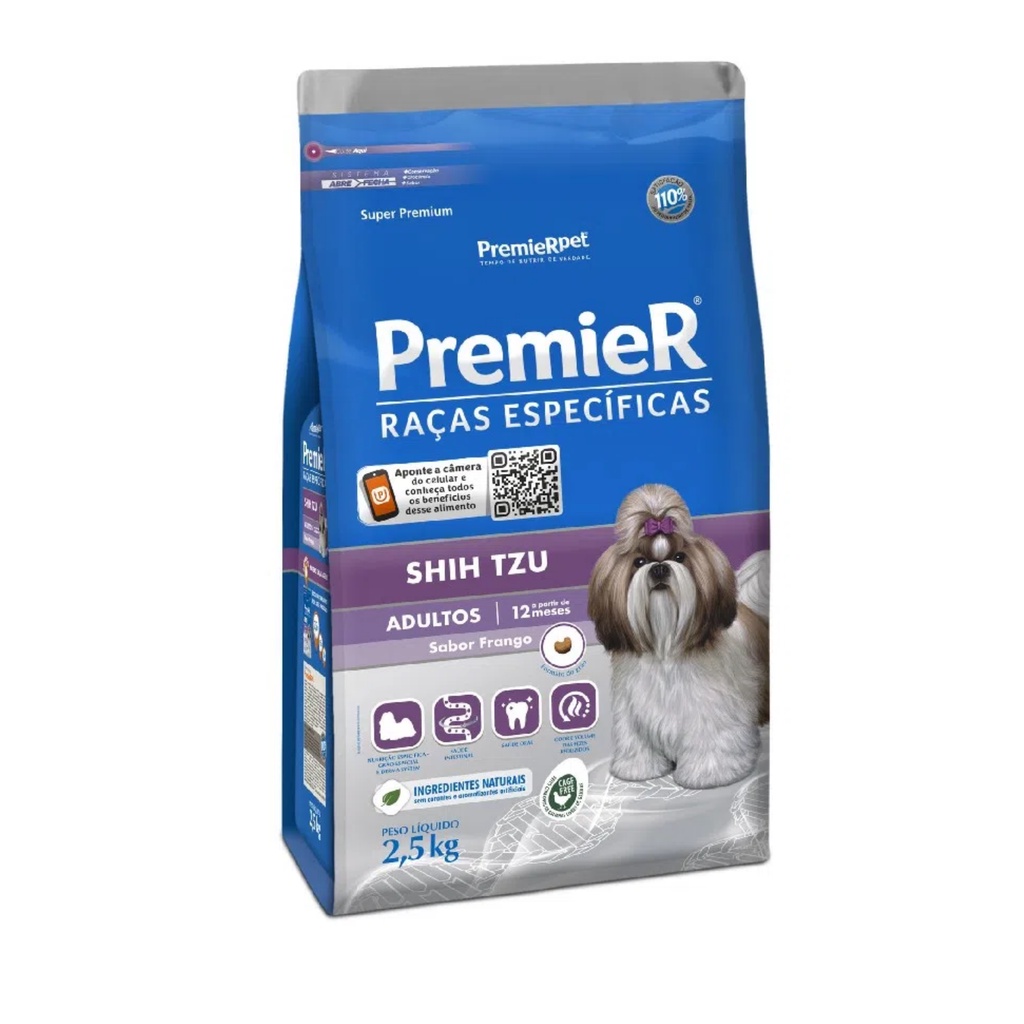 Ração Premier Raças Específicas Shih-tzu Adulto 2,5kg