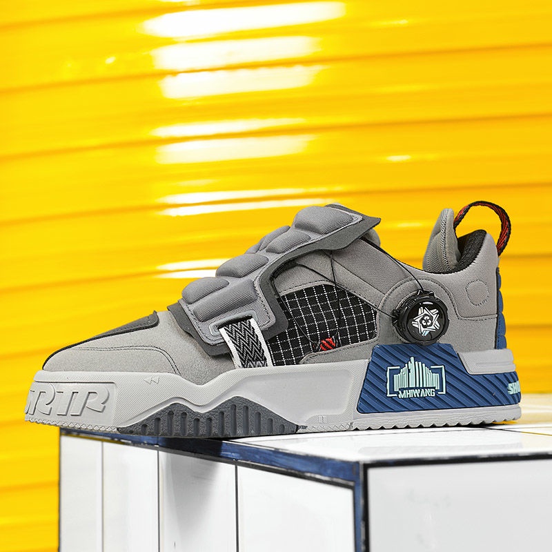 Tênis 2023 novo estilo masculino de alta aparência baixo-topo na moda tênis de bloqueio de cores masculino moda All-Matc