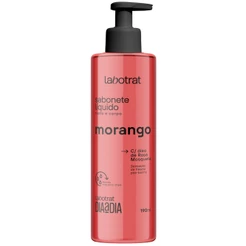 Sabonete Líquido Rosto Corpo Morango Hidrata Labotrat 190ml