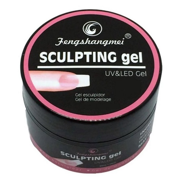 Gel Led UV Sculpting 30g Fengshangmei Adequado Para Aplicar em Unhas Acrilicos Naturais Porcelanas Acrygel  Fibra De Vidro