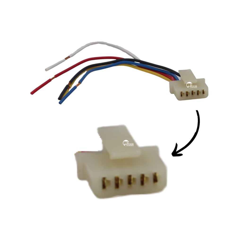 Conector Plug Motor Limpador Parabrisa Volkswagen 5 Vias