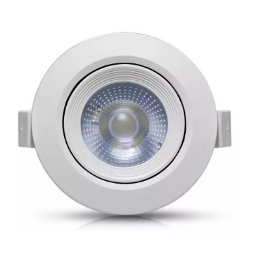 Spot LED 5w 7w Embutir Redondo Quadrado Bivolt Branco Frio Quente