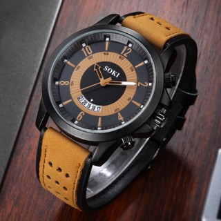 Relógios Masculinos Retrô Clássico De Couro Pulseira Casual De Quartzo Relógio De Pulso Para Homem Esporte Masculino